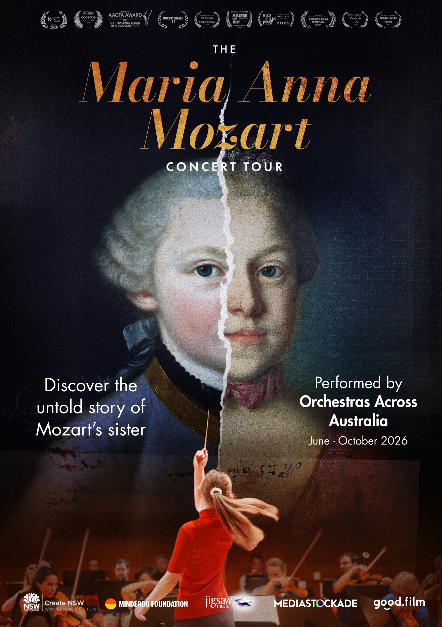 Maria Anna Mozart Concert Tour Poster